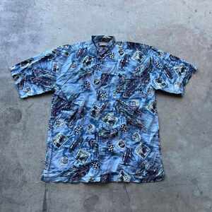 Imprints car hawaiian tee mens size L